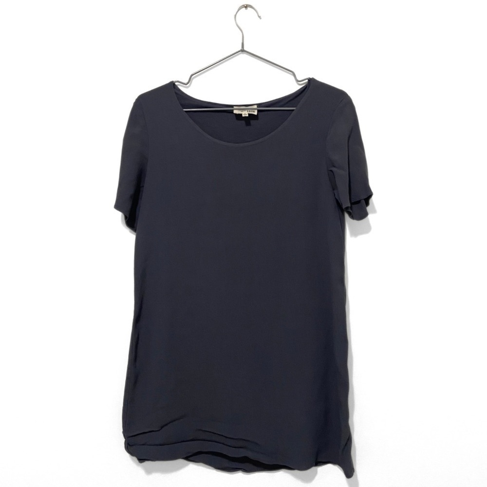 Wilfred Free | Aritzia Grey Lined Scoop-Neck T-Shirt Size Small